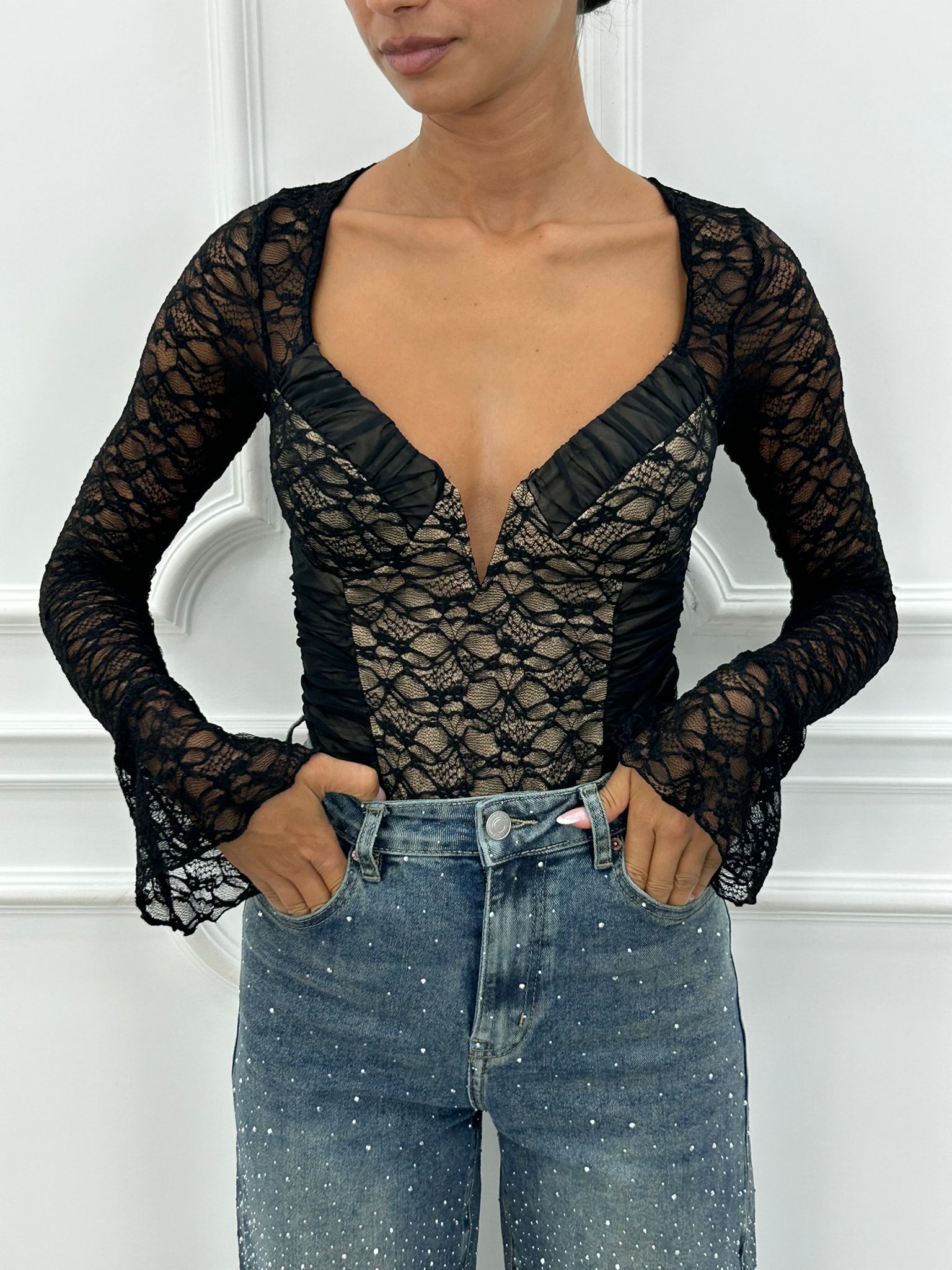 BODYSUIT IN PIZZO AI26