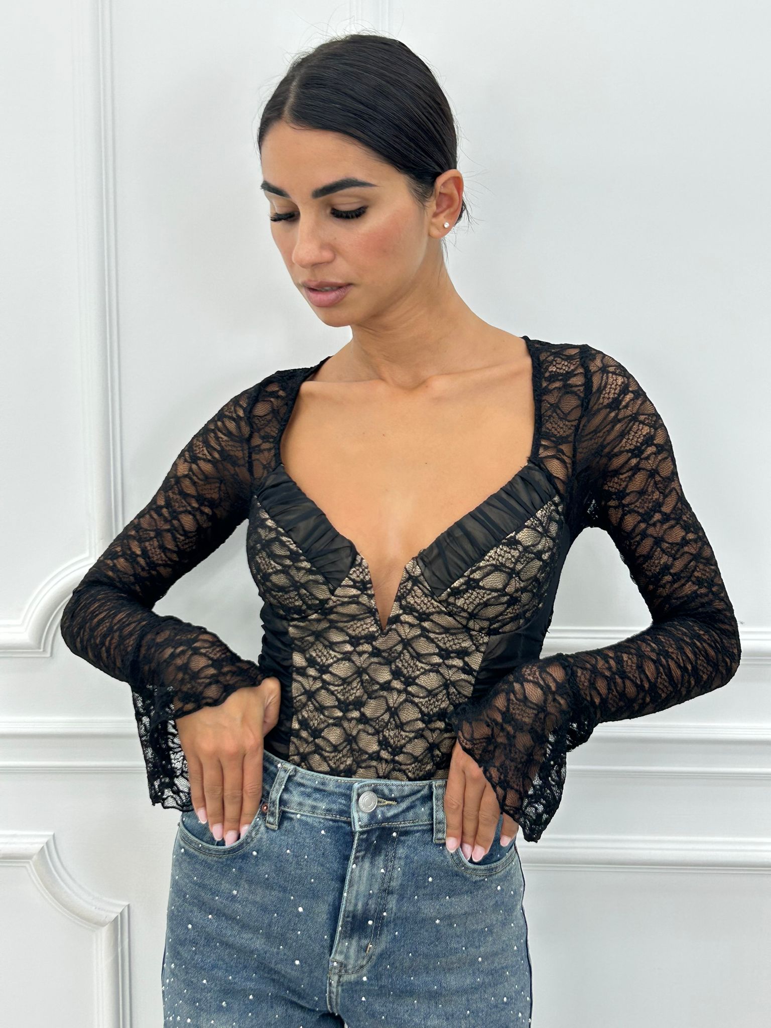 BODYSUIT IN PIZZO AI26