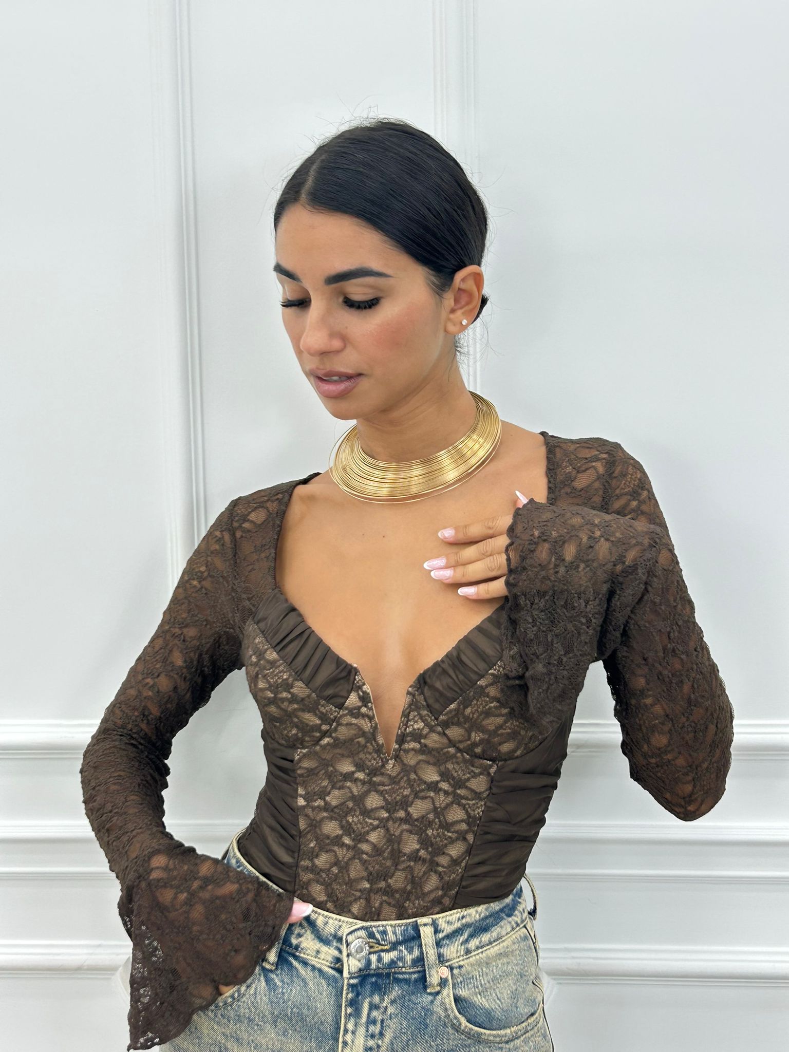 BODYSUIT IN PIZZO AI26