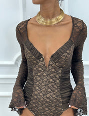 BODYSUIT IN PIZZO AI26