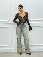 JEANS BAGGY SABBIATO CON RISVOLTO AI26