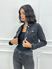 JACKET CROP DENIM AI26