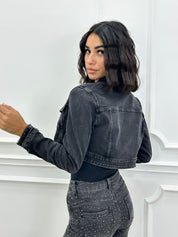 JACKET CROP DENIM AI26