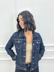 JACKET CROP RAW DENIM AI26