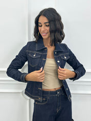JACKET CROP RAW DENIM AI26