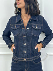 JACKET CROP RAW DENIM AI26
