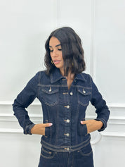 JACKET CROP RAW DENIM AI26