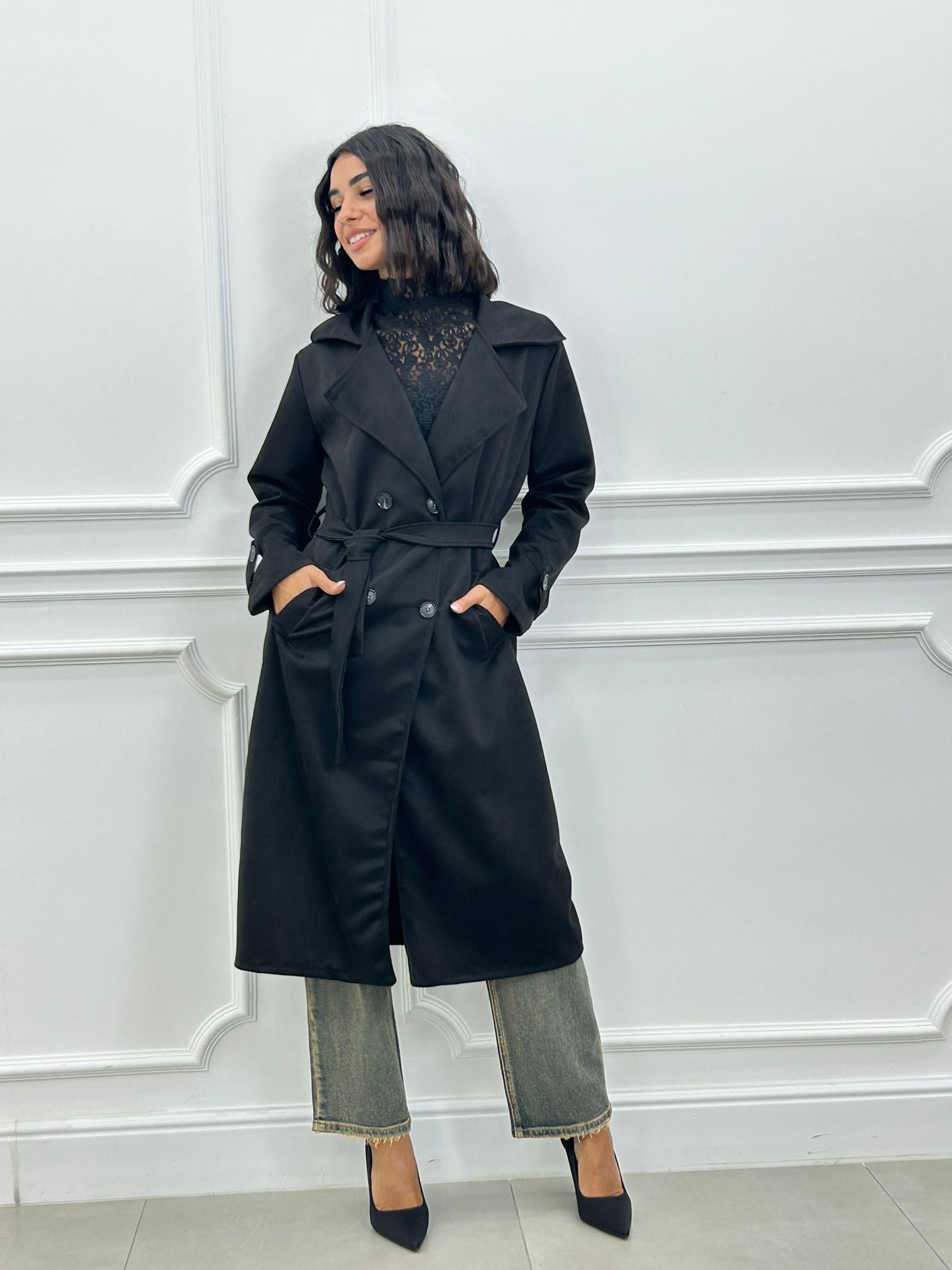 TRENCH EFFETTO SCAMOSCIATO AI26