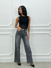 JEANS WIDE LEG STRAPPI AI26