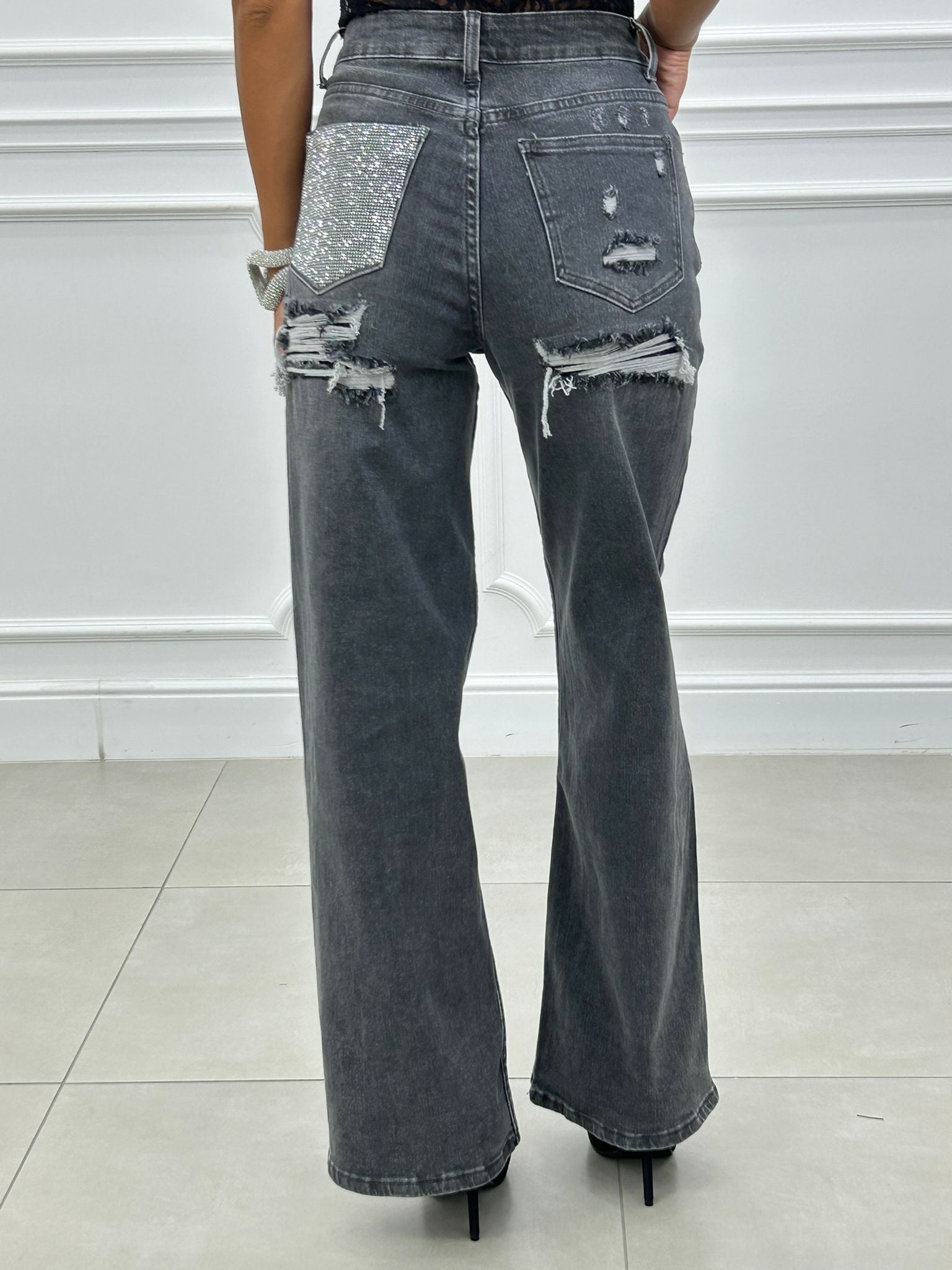 JEANS WIDE LEG STRAPPI AI26