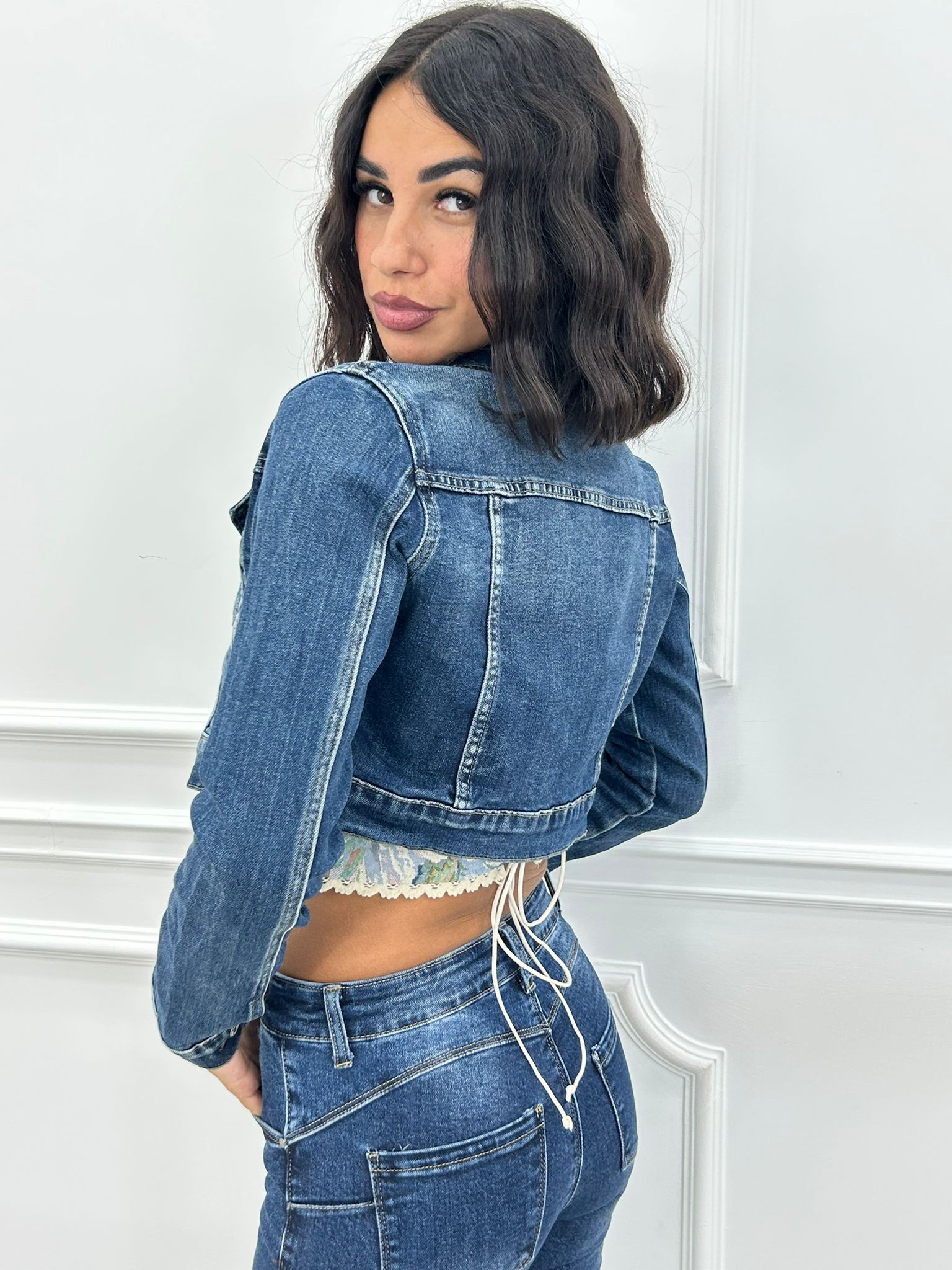 JACKET CROP DENIM NEW AI26