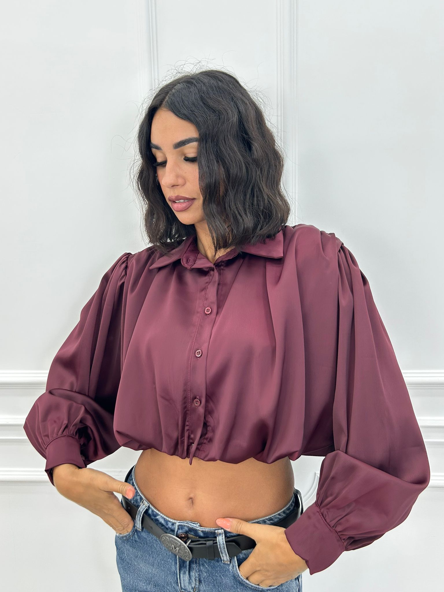 CAMICIA CROP GLEAM NEW AI26