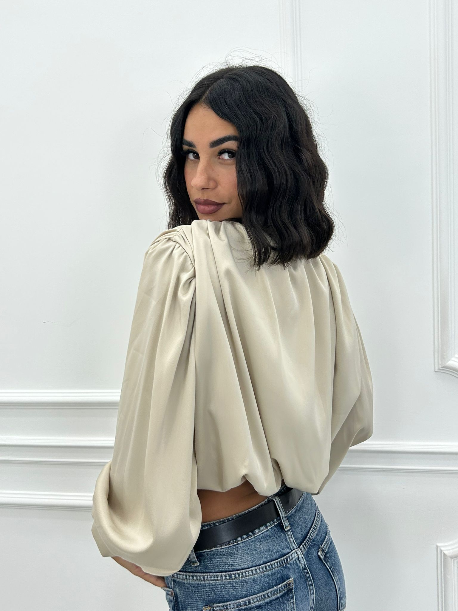 CAMICIA CROP GLEAM NEW AI26