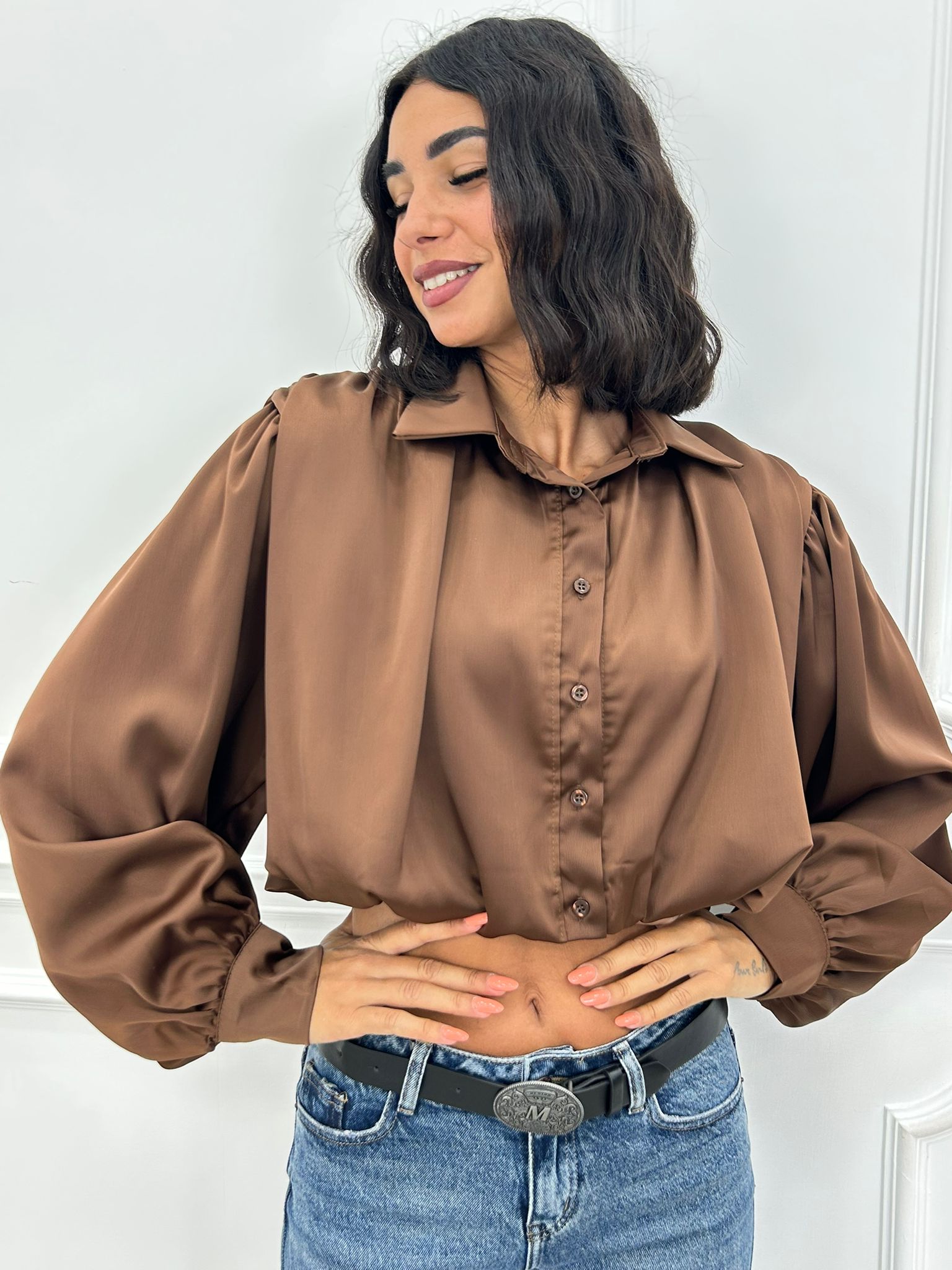CAMICIA CROP GLEAM NEW AI26
