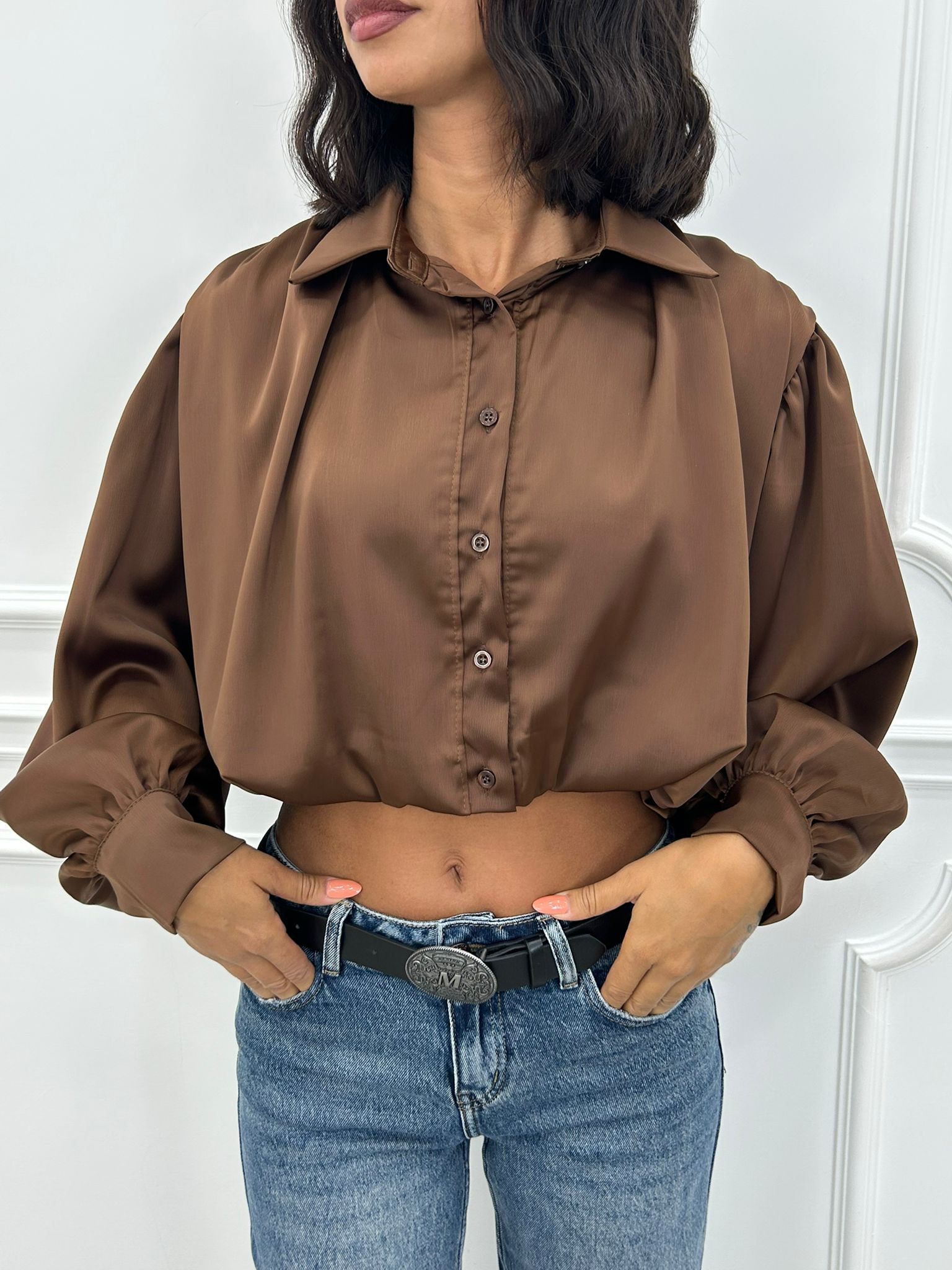 CAMICIA CROP GLEAM NEW AI26