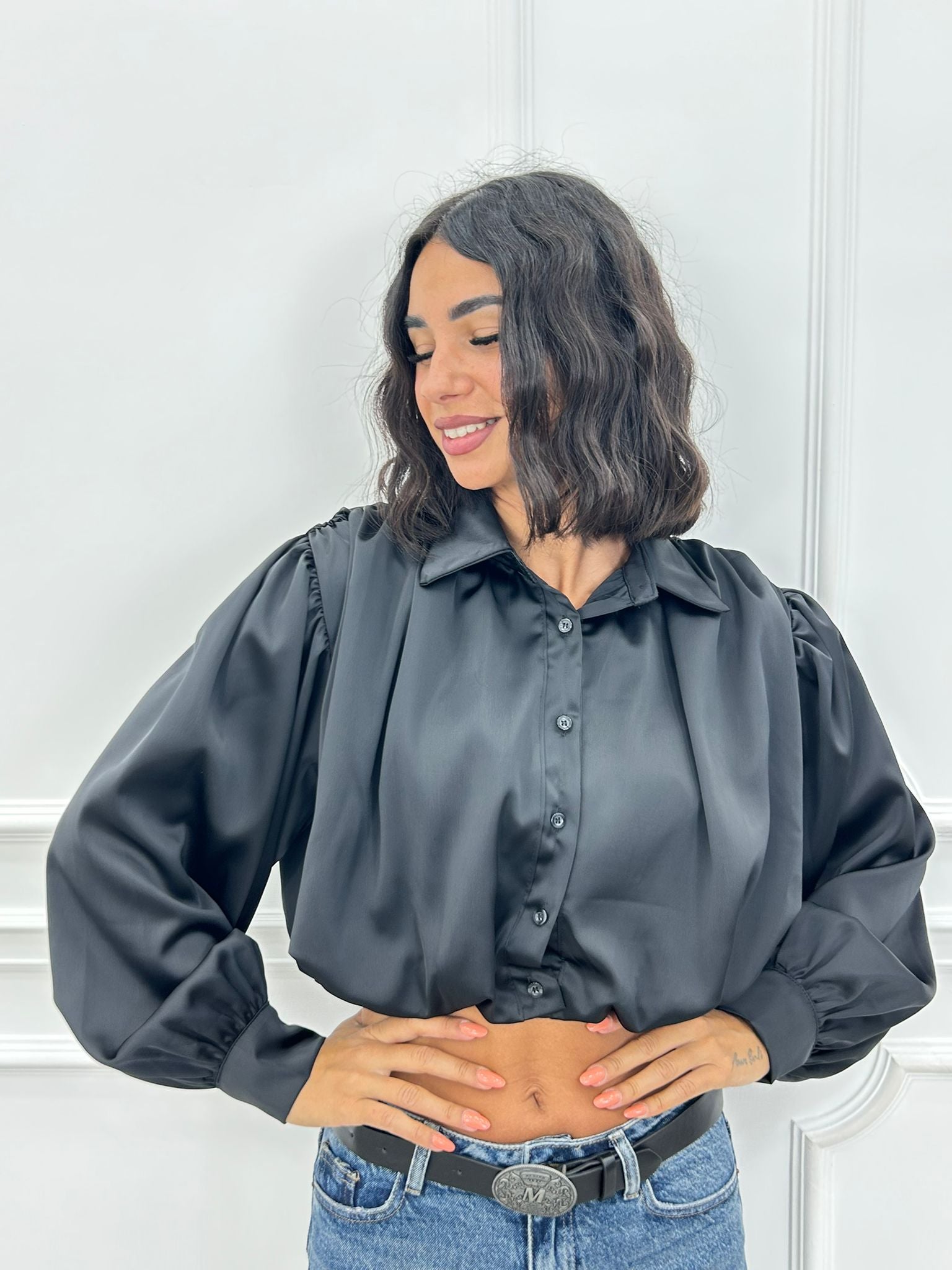 CAMICIA CROP GLEAM NEW AI26