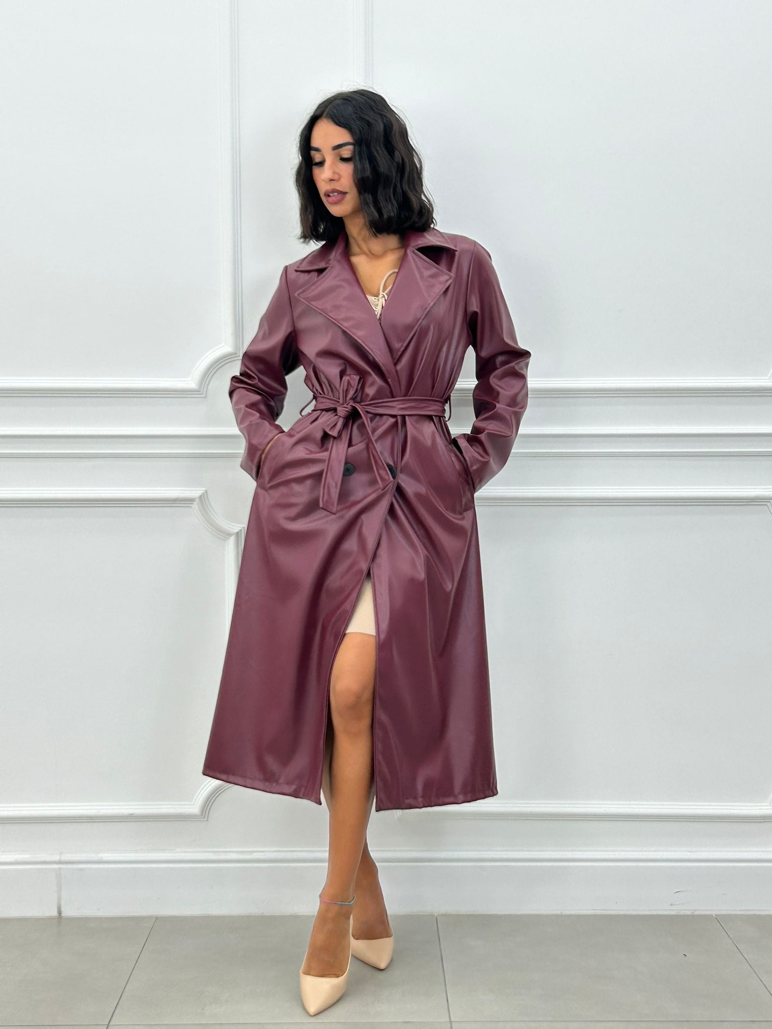 TRENCH LUNGO ECOPELLE NEW AI26