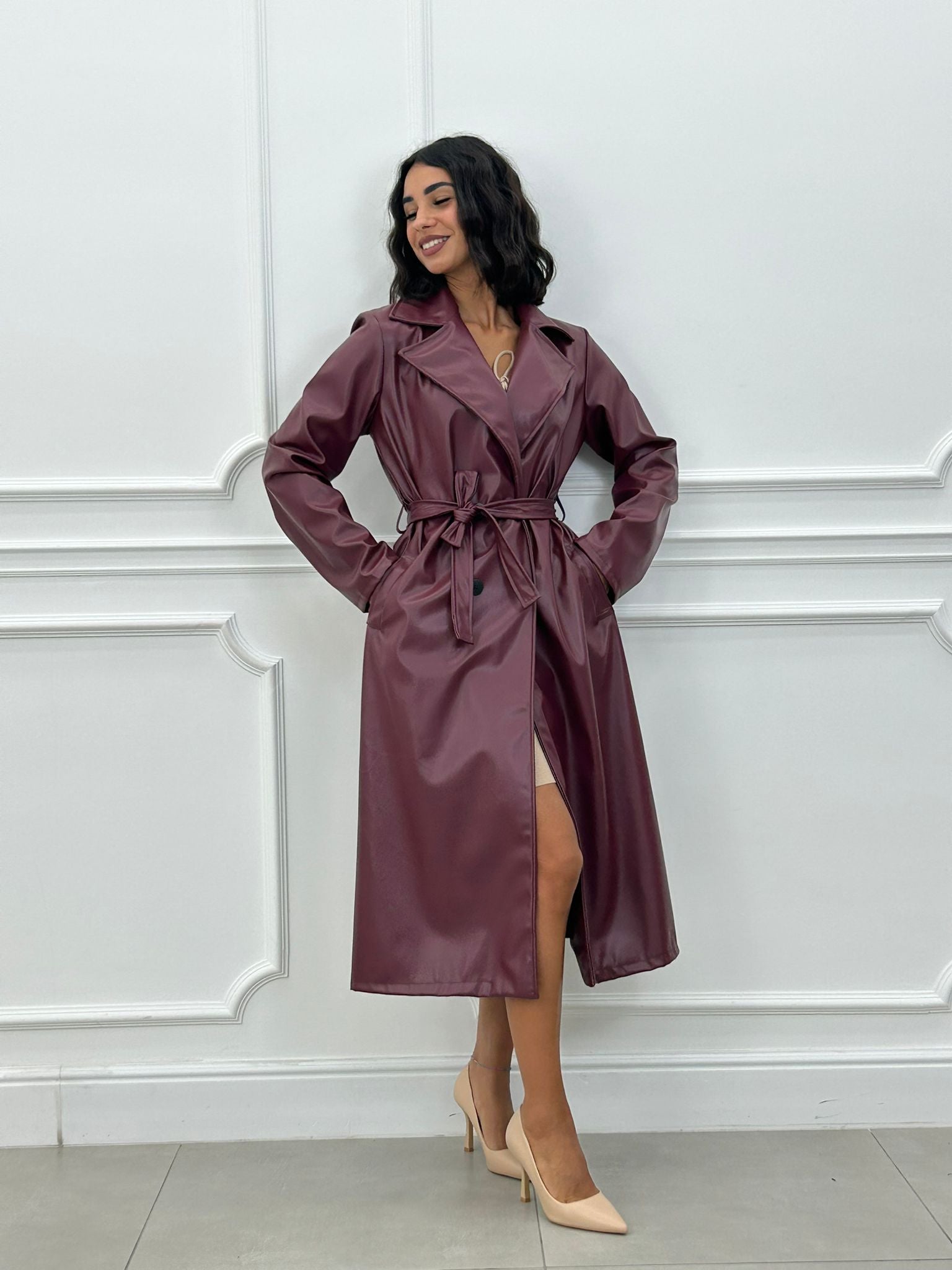 TRENCH LUNGO ECOPELLE NEW AI26