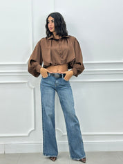 JEANS LOWFLARE CON CINTURA NEW AI26