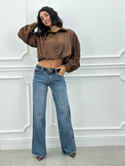JEANS LOWFLARE CON CINTURA NEW AI26