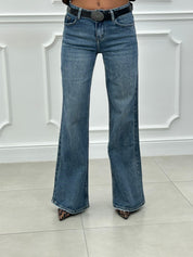 JEANS LOWFLARE CON CINTURA NEW AI26