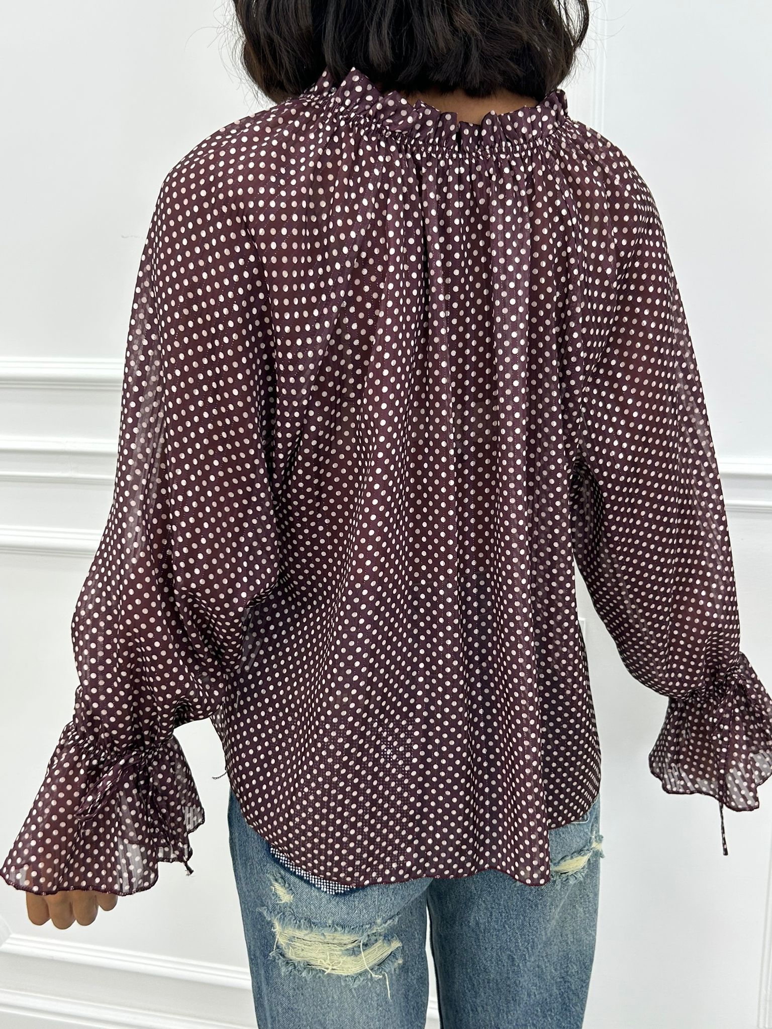 BLUSA LUREX-POIS NEW AI26