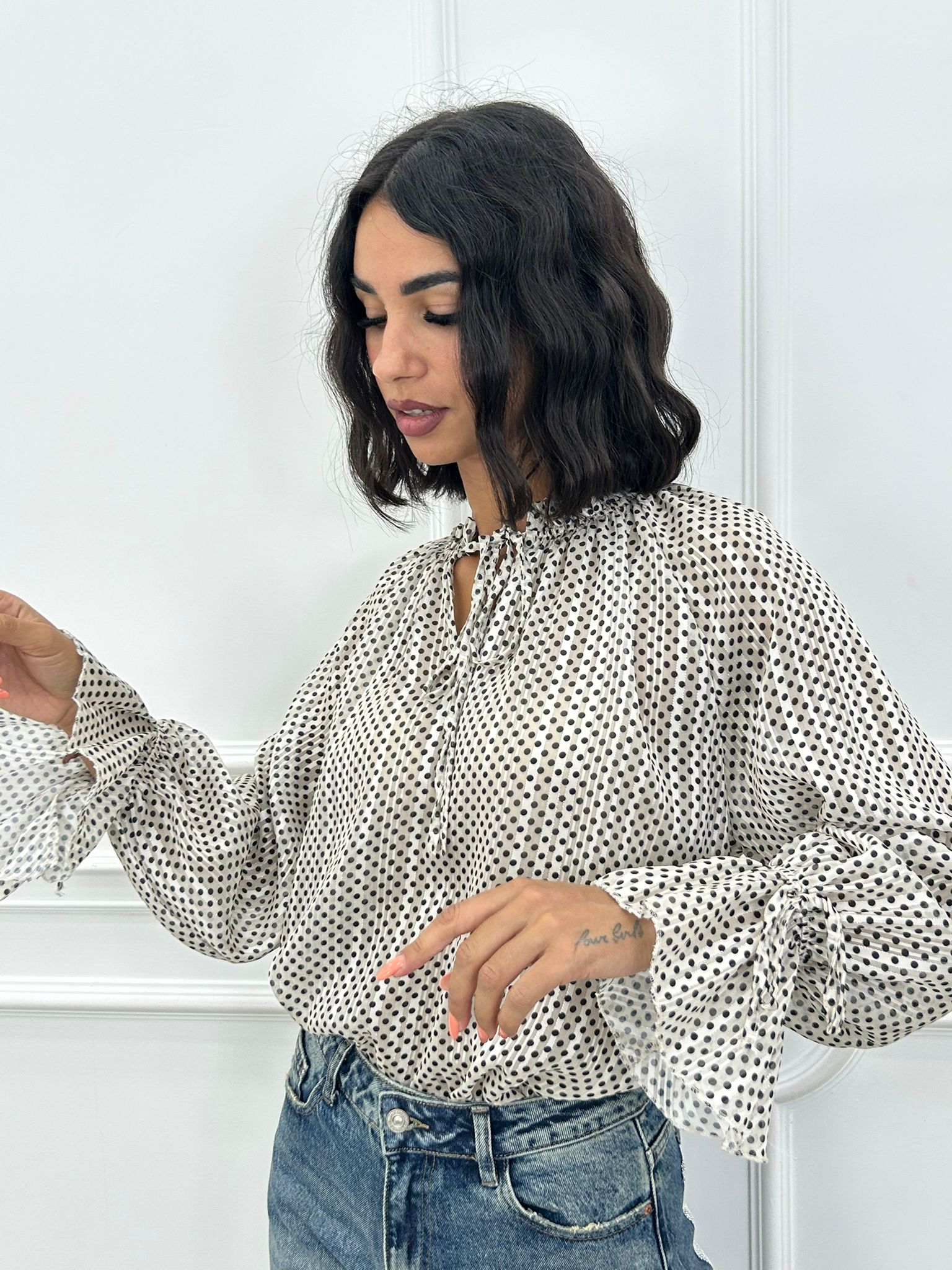 BLUSA LUREX-POIS NEW AI26