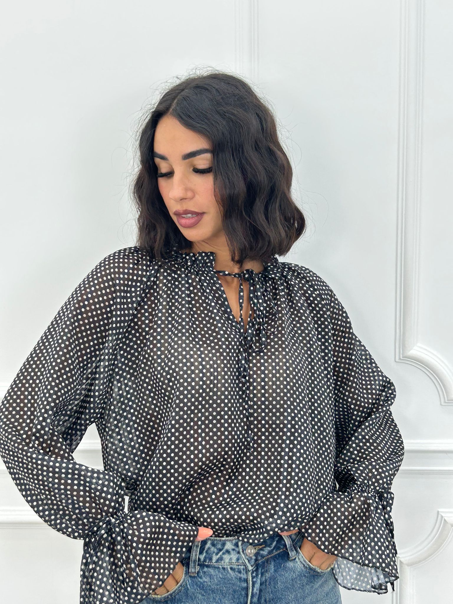 BLUSA LUREX-POIS NEW AI26