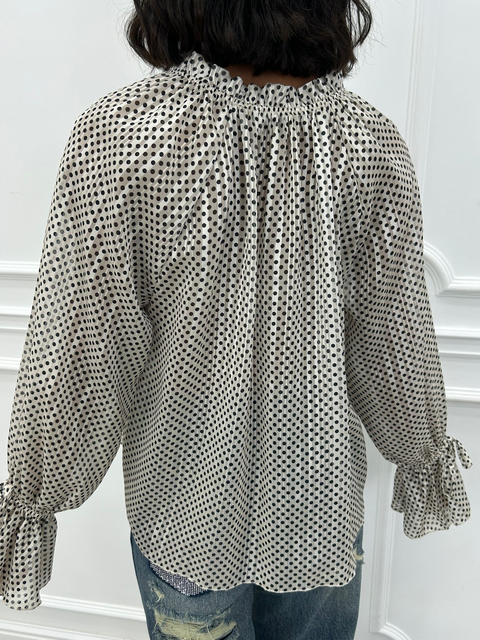 BLUSA LUREX-POIS NEW AI26