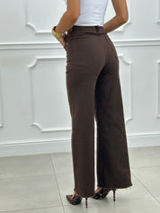 JEANS PALAZZO BROWN NEW AI26