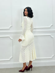 DRESS VELVET LACE NEW AI26