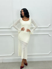 DRESS VELVET LACE NEW AI26