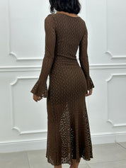 DRESS VELVET LACE NEW AI26