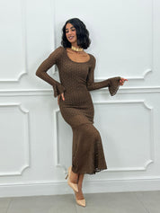 DRESS VELVET LACE NEW AI26