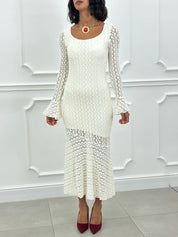 DRESS VELVET LACE NEW AI26