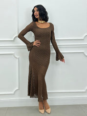 DRESS VELVET LACE NEW AI26
