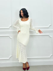 DRESS VELVET LACE NEW AI26