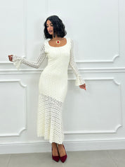 DRESS VELVET LACE NEW AI26