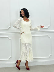 DRESS VELVET LACE NEW AI26