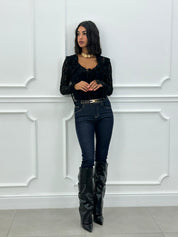 JEANS SKINNY DARK WASH NEW AI26