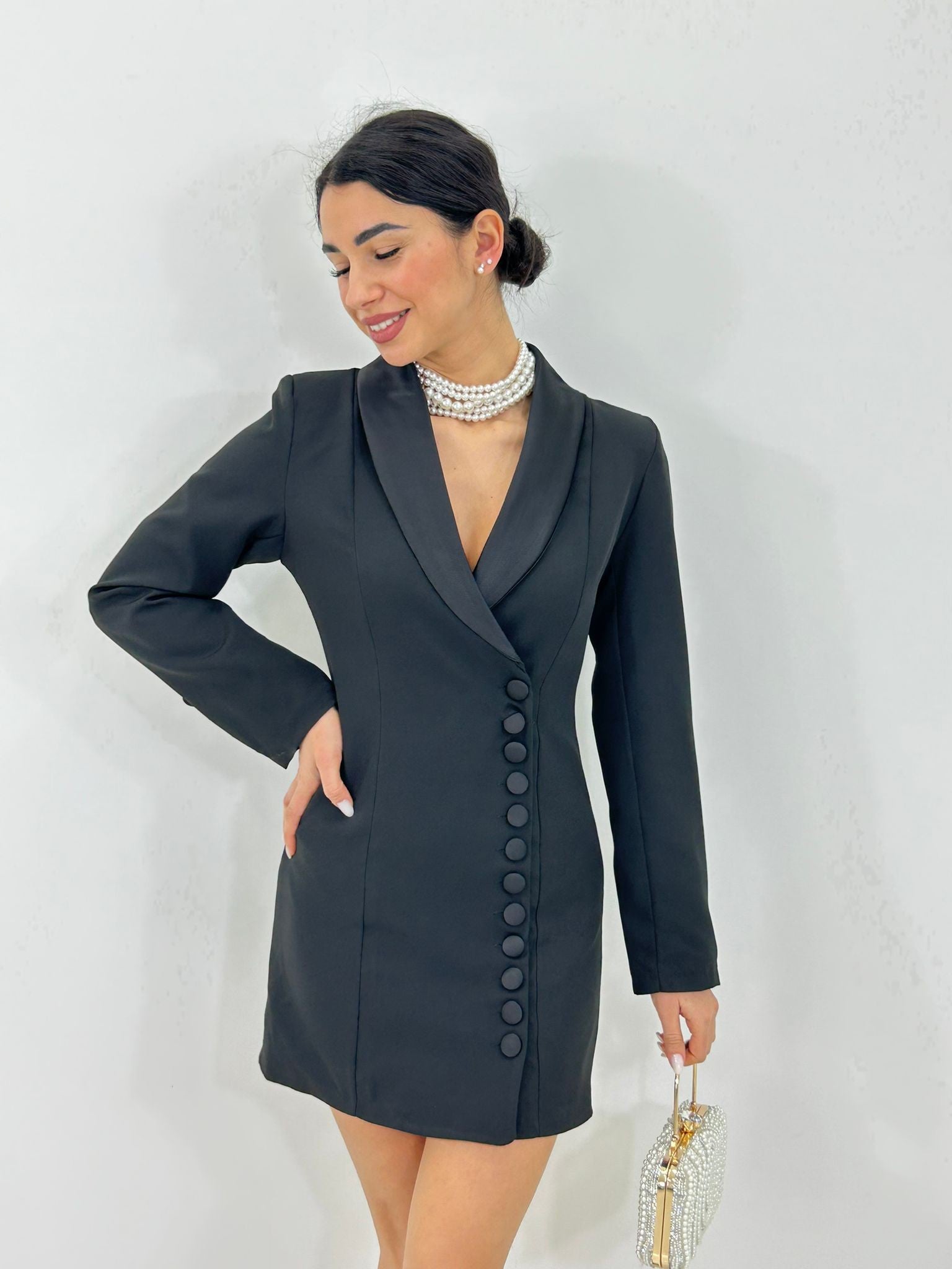 ABITO GIACCA SATIN CHIC NEW P/E26