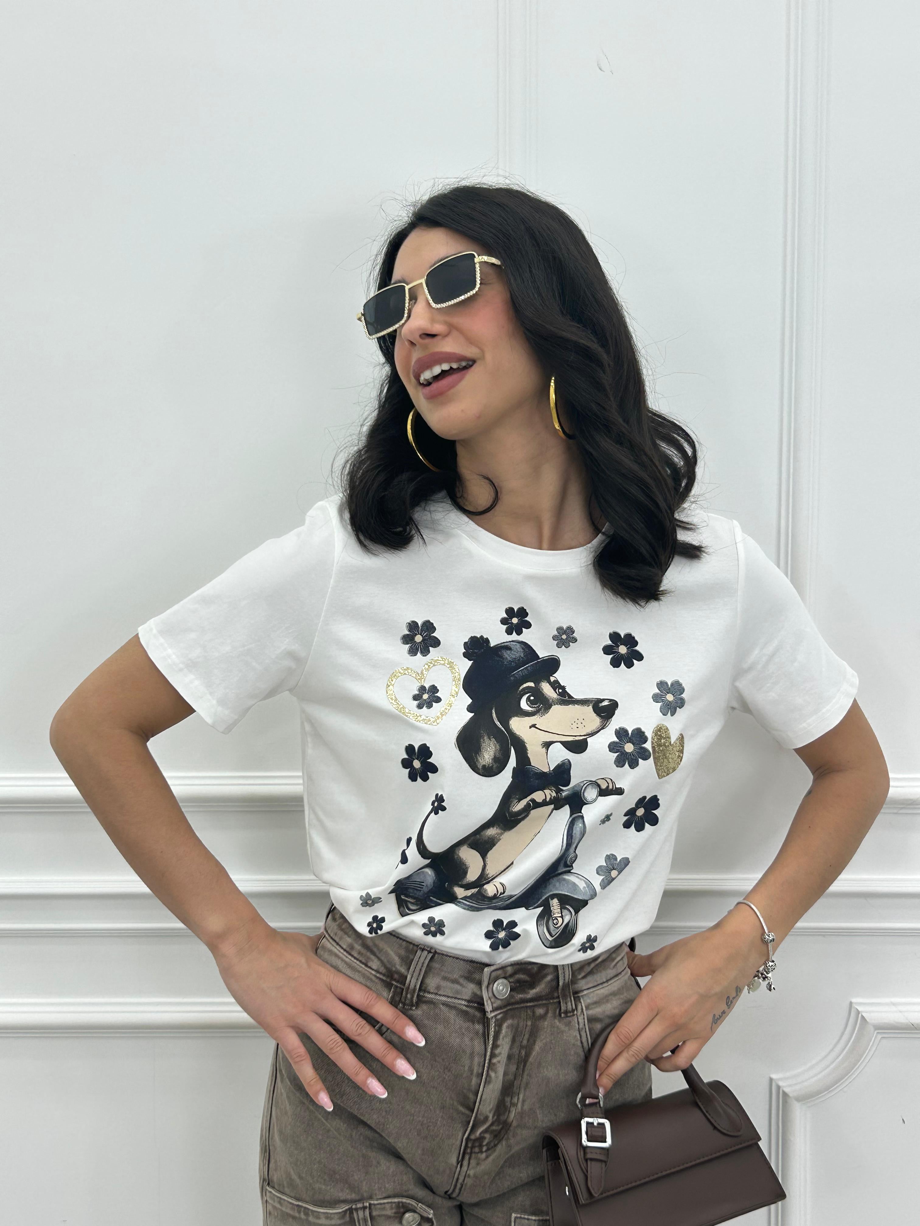 T-SHIRT FUNNY DOG NEW PE/26