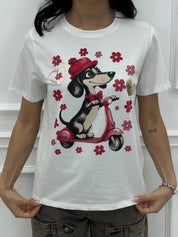 T-SHIRT FUNNY DOG NEW PE/26