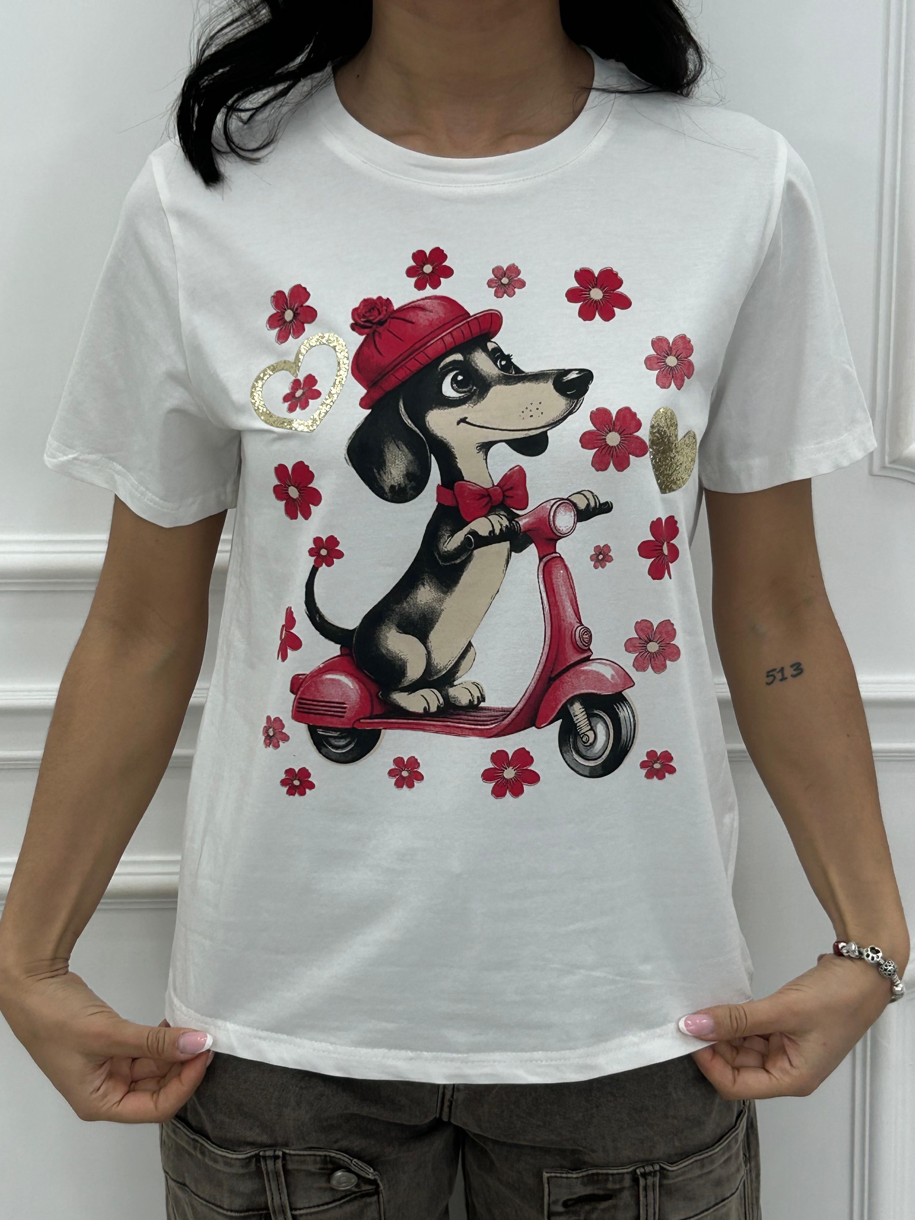 T-SHIRT FUNNY DOG NEW PE/26