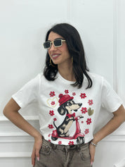 T-SHIRT FUNNY DOG NEW PE/26