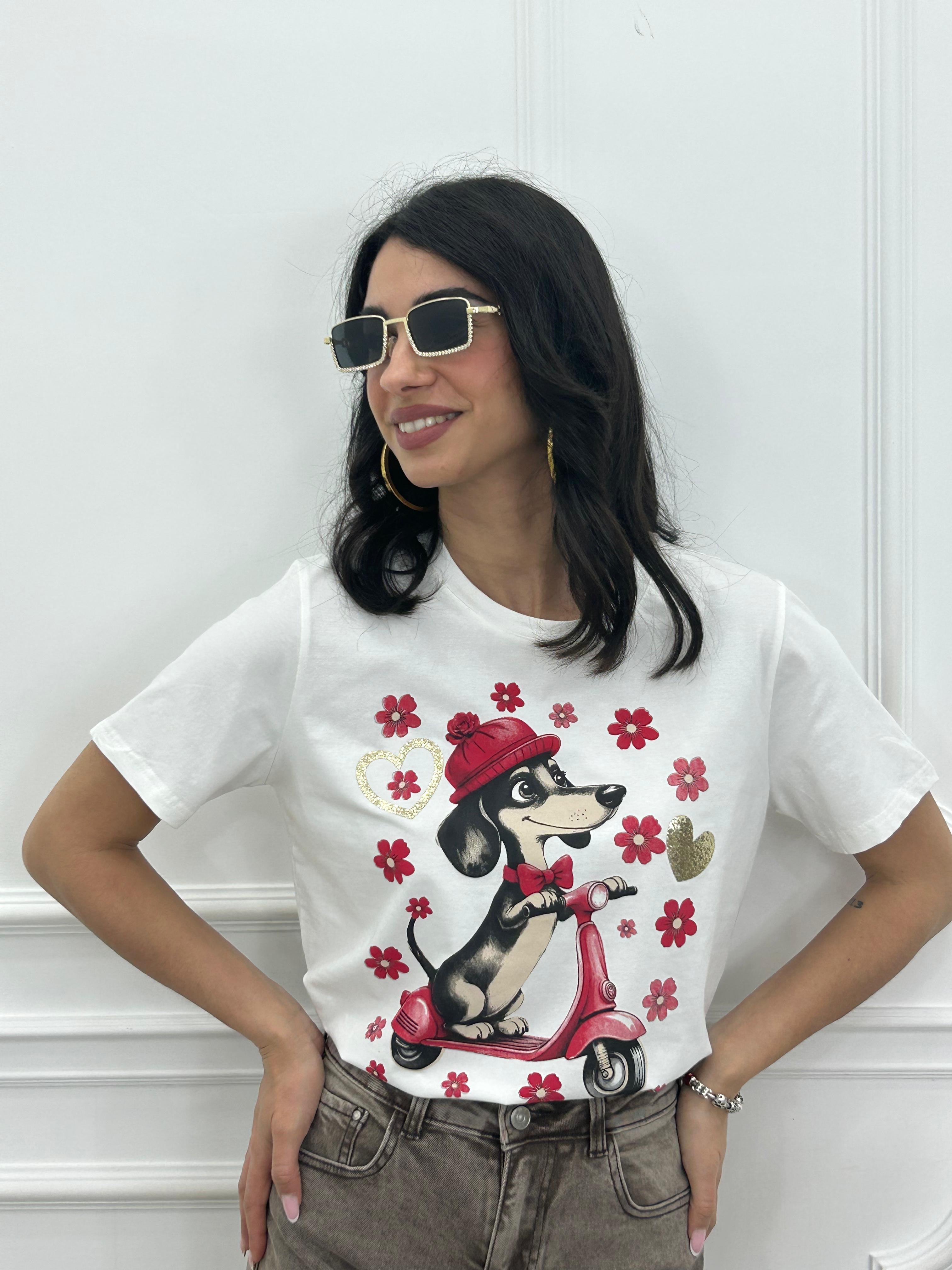 T-SHIRT FUNNY DOG NEW PE/26