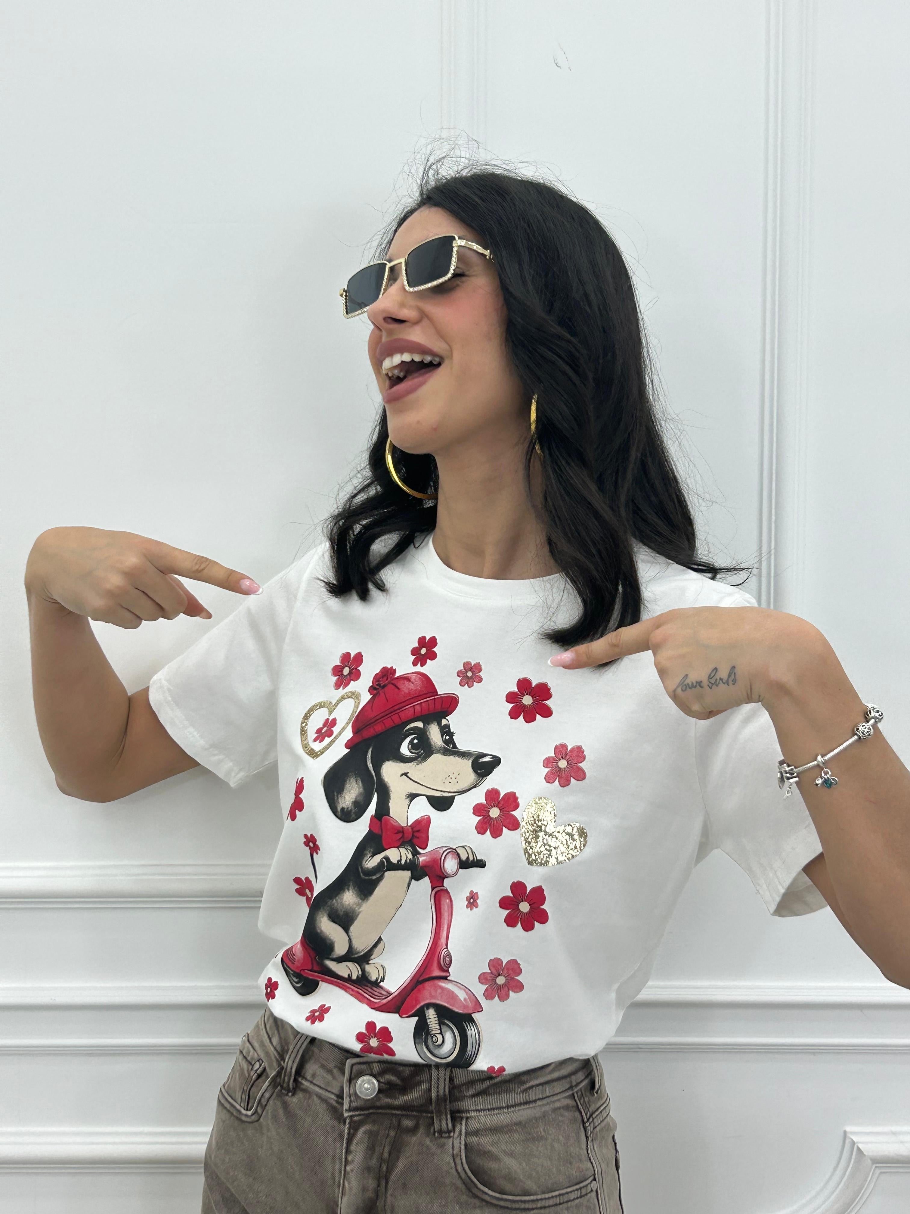 T-SHIRT FUNNY DOG NEW PE/26