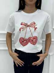 T-SHIRT CHERRY NEW PE/26