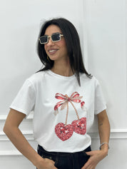 T-SHIRT CHERRY NEW PE/26