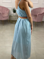 VESTITO CON BOTTONI E CINTA  ZT890516B